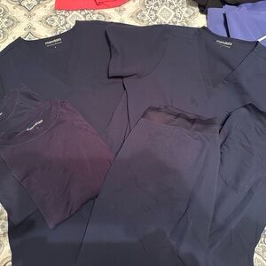 Mandala Navy Blue Scrub Set Large